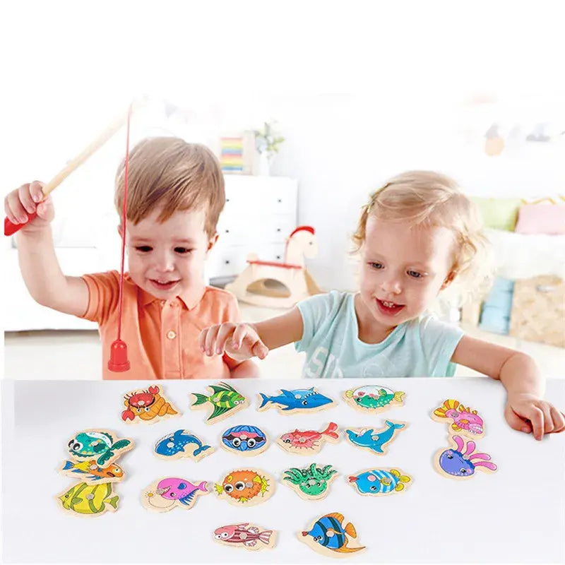 Wooden Magnetic Fishing Toys