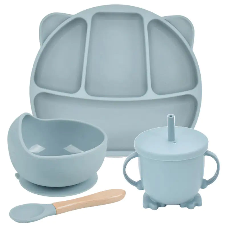 Silicone Plate Baby Dinner Set